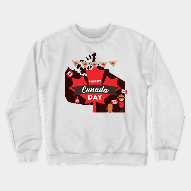 canada day Crewneck Sweatshirt by MeKong